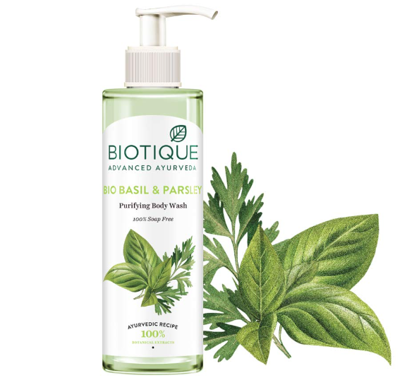 BIOTIQUE BASIL & PARSLEY REVITALIXING BODY WASH