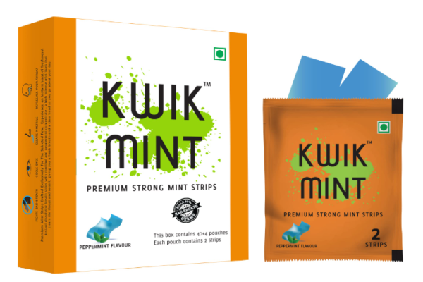 Kwik Mint - Sugar Free Cool Mint Mouth Freshener Oral Care Strips 2