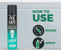 PEESAFE TOILET SEAT SANITIZER SPRAY 50 ML