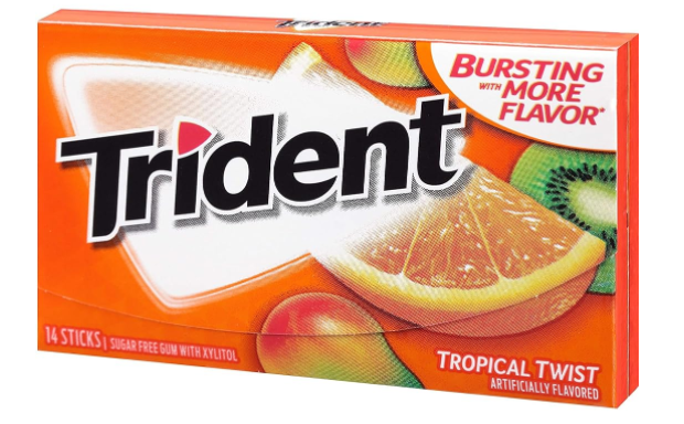 Trident Tropical Twist Imported Sugar Free Gum