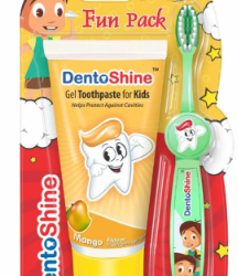 DENTOSHINE KIDS DENTAL FUN PACK-MANGO 80GM