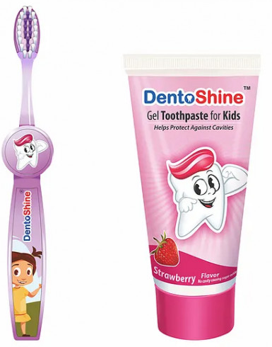 DENTOSHINE KIDS DENTAL FUN PACK-STRAWBERRY