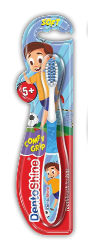 DENTOSHINE KIDS TOOTHBRUSH COMFY GRIP AGES 5 PLUS