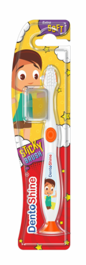 DENTOSHINE STICKY TOOTHBRUSH AGES 2+