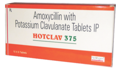 HOT CLAV 375MG TAB