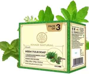 KHADI NATURAL Neem Tulsi Soap(125x3=375gm)