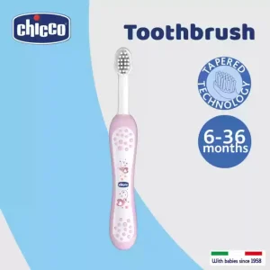 Chicco Toothbrush For 6 Months To 2 Years Pink