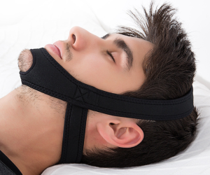 Anti Snoring Chin Strap-For Men(Black)