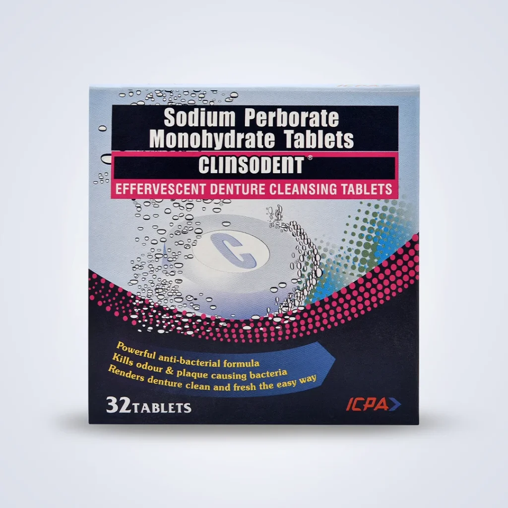 Clinsodent Tablet – Dental Cleanser for Dentures